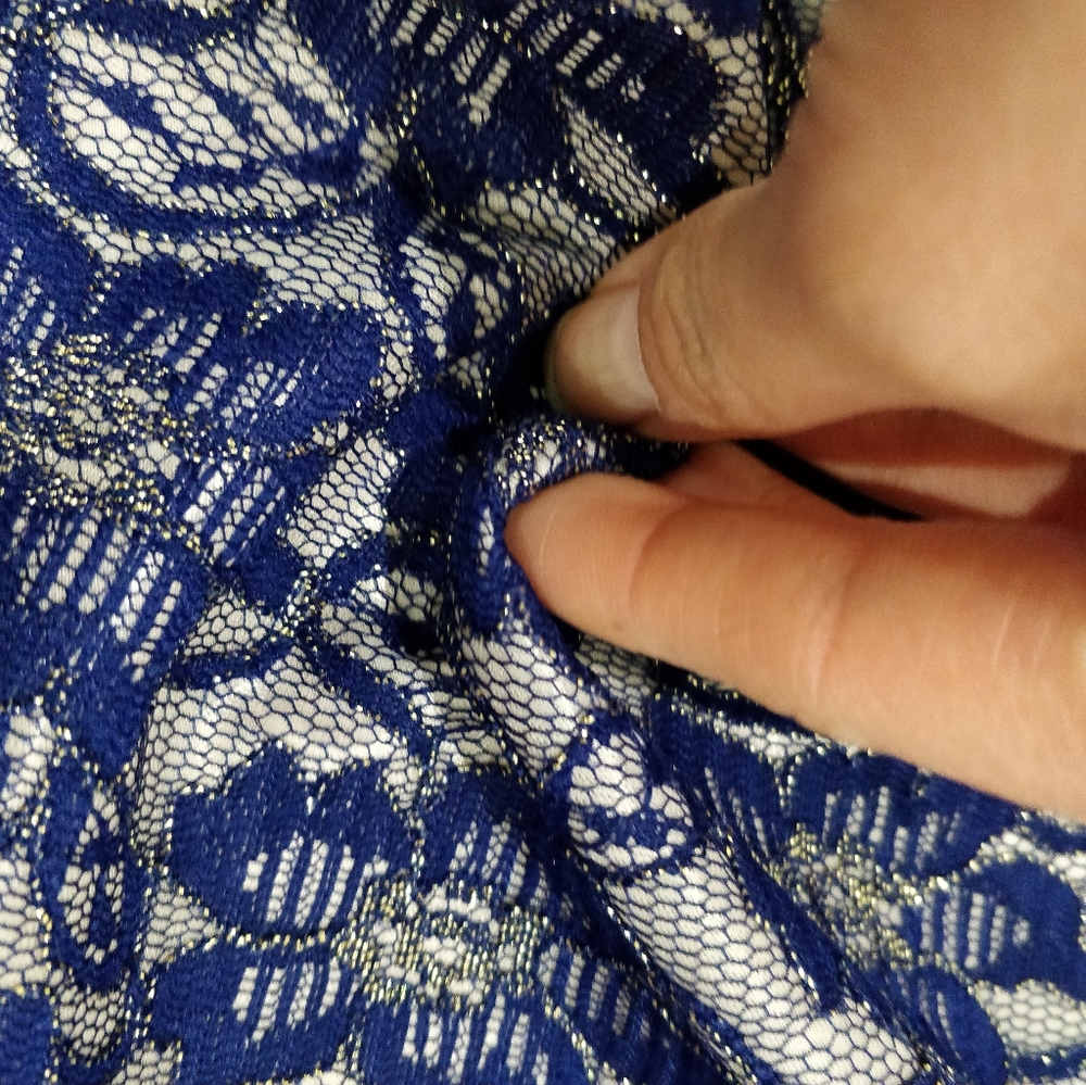 Prom dress custom royal blue lace JANE.X Bethany - Picture 6 of 16